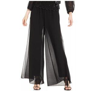 Alex Evenings Petite Straight-Leg Overlay Pants Petite Large